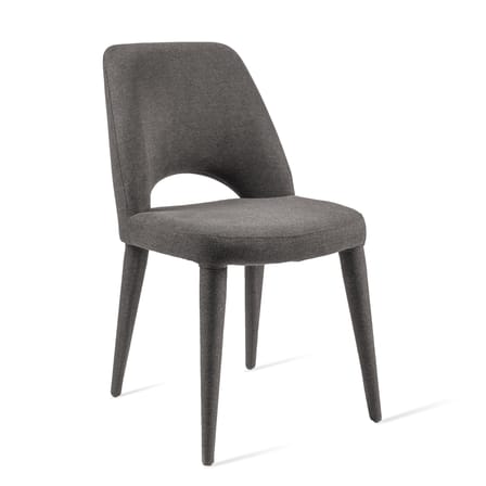 Chaise rembourrée Holy tissu gris - POLSPOTTEN