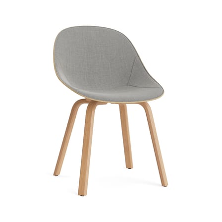Chaise rembourrée Mat / Chanvre - Pieds hêtre - Normann Copenhagen