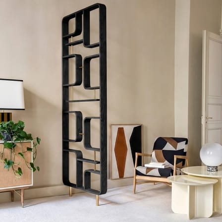 Cloison Claustra bois noir / L 90 x H 240 cm - Exclusivité - RED Edition