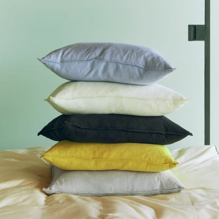 Coussin Linen tissu noir / 60 x 60 cm - Hay