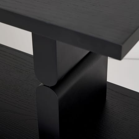Étagère Coloured Wood Noon bois noir / L 118 x H 107 cm - NOBODINOZ