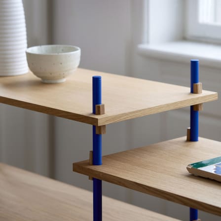 Étagère Shelving System – s.65.3.A bois naturel / L 239 x H 85 x Prof. 35 cm - MOEBE