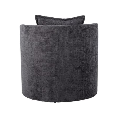 Fauteuil rembourré Morris tissu gris - Bloomingville