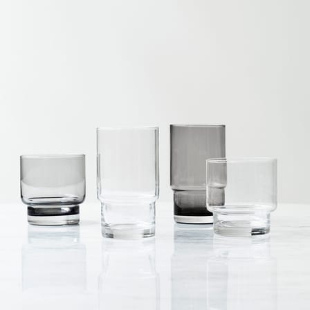 Fit Large Glass glass grey / 38 cl - Normann Copenhagen