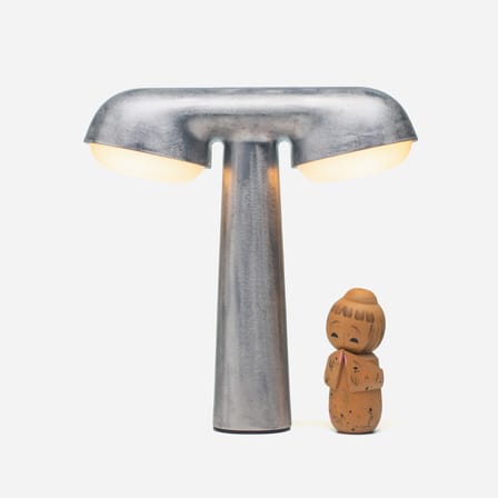 Lampada da tavolo Lampe TGV grigio argento metallo / Co-prodotto Moustache & SNCF - Moustache