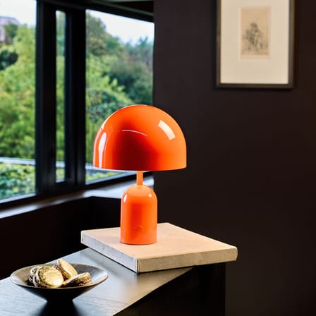 Lampada senza fili ricaricabile Bell LED materiale plastico arancione - Tom Dixon