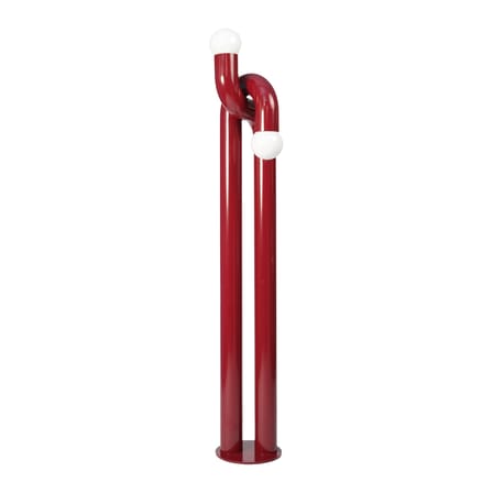 Lampadaire Modulation métal rouge / H 185 cm - Axel Chay