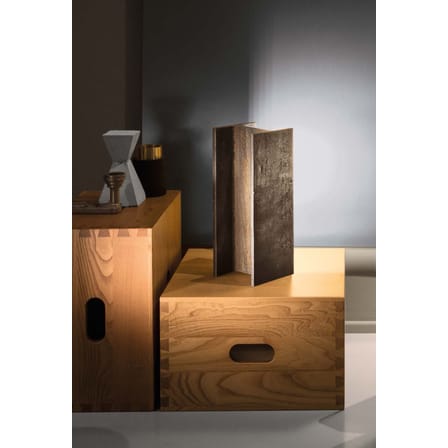 Lampe à poser Mais plus que cela je ne peux pas LED marron métal / INDOOR - H 35 cm - Nemo