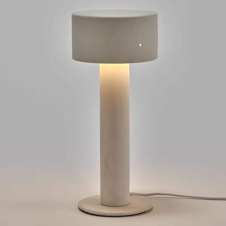 Lampe de table Clara 02 céramique blanc beige / Grès - Ø 14,5 x H 34,5 cm - Serax