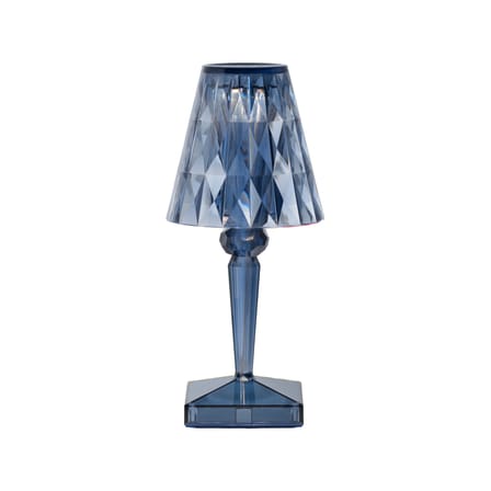 Lampe extérieur sans fil rechargeable Battery LED bleu / Ø 12 x H 26 cm - Recyclé - Kartell