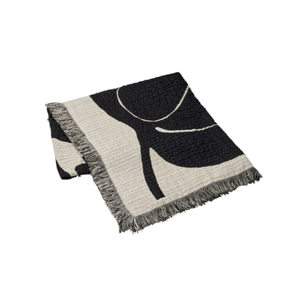 Plaid Herbert noir / 130 x 180 cm - BROSTE COPENHAGEN