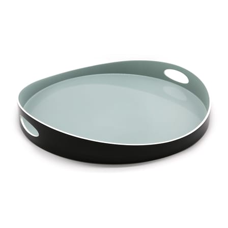 Plateau Basile Large bois vert noir / Bois - Ø 50 cm - Maison Sarah Lavoine