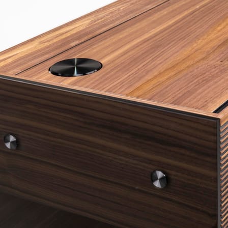 Meuble audio PR Alta / Platine vinyle & enceinte hifi connectée - La Boîte Concept
