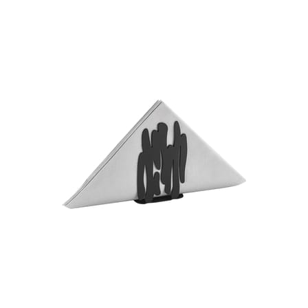 Porte-serviettes en papier Bark métal noir - Alessi