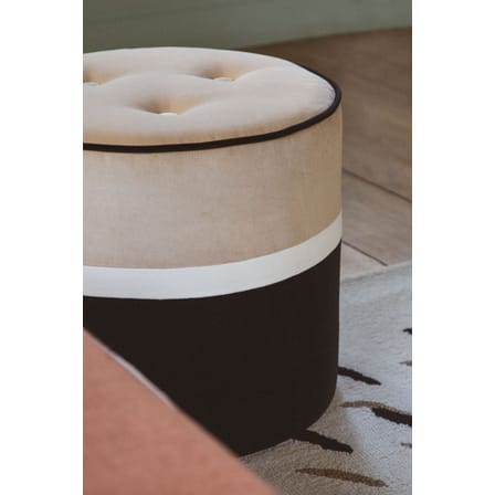 Pouf Léo Small / Ø 42 x H 40 cm - Velours - Maison Sarah Lavoine