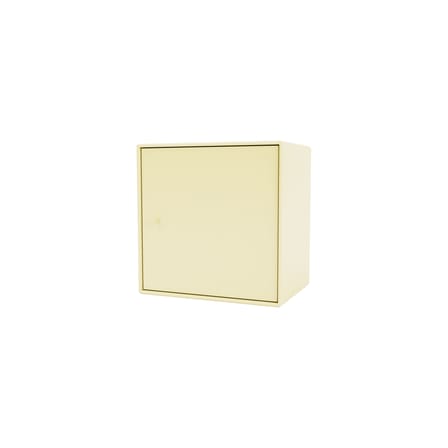 Rangement mural Montana Mini 1103 bois jaune / Porte gauche - 35 x 35 x P 25 cm - MONTANA