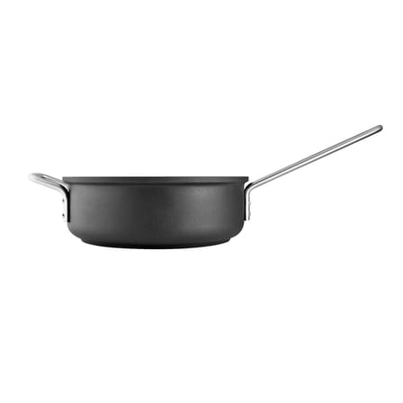 Sauteuse  métal noir professionnelle / Ø 24 cm - Tous feux dont induction - Céramique Slip-Let - Eva Trio