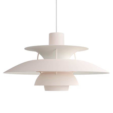 Suspension PH 5 métal rose / Ø 50 cm - Poul Henningsen, 1960 - Louis Poulsen