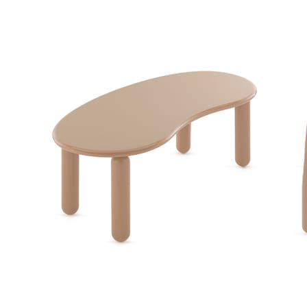 Table basse Undique Mas bois beige / 119 x 59 x H 44 cm - Patricia Urquiola, 2023 - Kartell