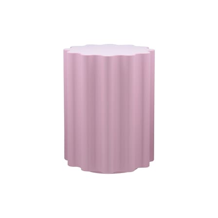 Tabouret Colonna plastique rose / H 46 x Ø 34,5 cm - By Ettore Sottsass - Kartell
