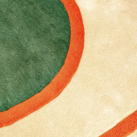 Tapis Tennis Court / 180 x 120 cm - Laine tuftée main - COLORTHERAPIS