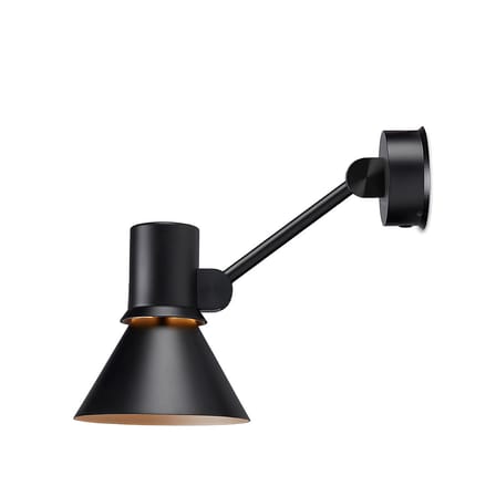 Applique Type 80 W2 métal noir / Bras articulé - Branchement mural - Anglepoise