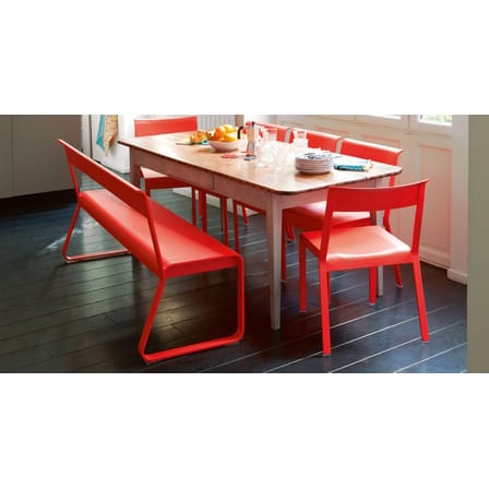 Banc avec dossier Bellevie métal vert / L 161 cm - 4 places - Fermob