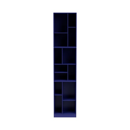 Bibliothèque Loom bois bleu / L 46.8 x P 30 x H 215.8 cm - MONTANA
