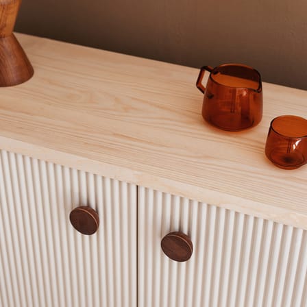 Buffet Heju X Nobodinoz bois naturel / L 120 x H 70 cm - NOBODINOZ
