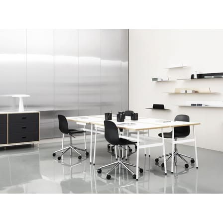 Bureau Journal bois blanc / 1 tiroir - Normann Copenhagen