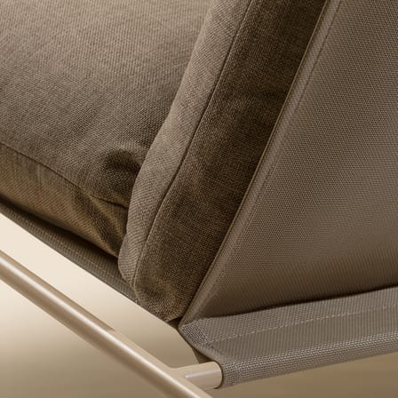 Canapé de jardin 2 places Desert tissu beige / L 156 cm - Ferm Living