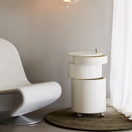 Chariot Barboy bois bleu / Verner Panton, 1963 - Verpan