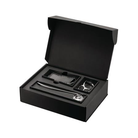 Coffret cadeau Pasta  / Testeur de pâtes + doseur à spaghettis + râpe à fromage - Alessi
