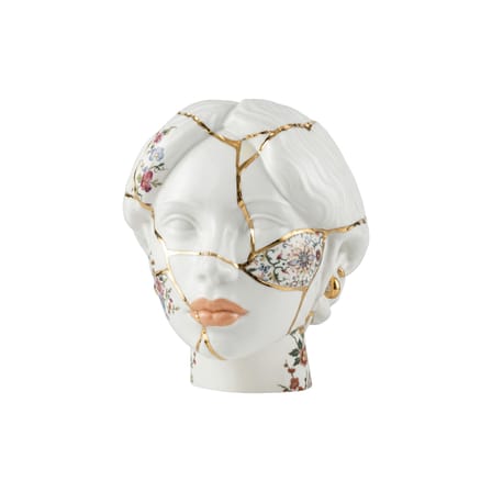Décoration Kintsugi Heads - SHE céramique blanc - Seletti