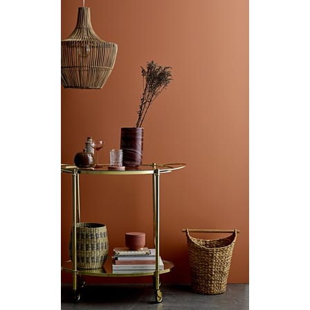 Chariot Gold verre or transparent métal - Bloomingville