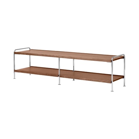Étagère Alima NDS4 noyer / L 162 x P 38 x H 42 cm - &tradition