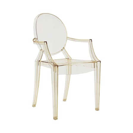Fauteuil empilable Louis Ghost tranparent jaune / Polycarbonate 2.0 - Kartell