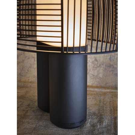 Lampe de table Yasuke LED métal noir / L 39,5 x H 43 cm - DCW éditions