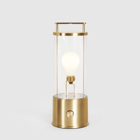 Lampe extérieur sans fil rechargeable The Muse métal or / Laiton massif - IP44 / Verre - TALA