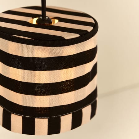 MÖBELZUBEHÖR Linda textil schwarz / Ø 20 x H 21 cm - NOBODINOZ