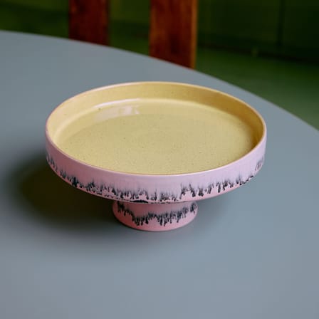 Plat de présentation 70s ceramics céramique rose / Ø 21 x H 9.5 cm - HK LIVING