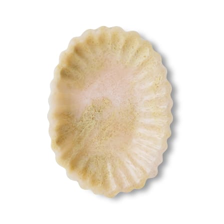 Plat de service New classics plastique beige / 29 x 21,5 cm - HK LIVING