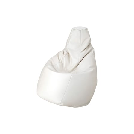 Pouf d'extérieur Sacco Outdoor Medium blanc / 68 x 68 cm - Réédition 1968 - Zanotta