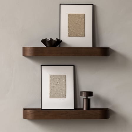 Scaffale Epoch legno naturale / L 79 cm - Reversibile - Menu