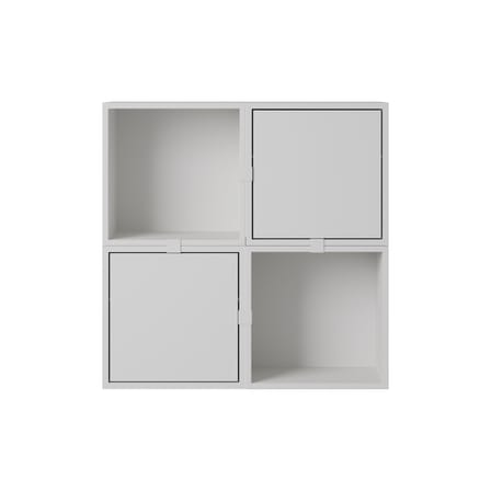 Stacked Shelf wood grey / Configuration 4 - W 87 x H 87 cm - Muuto