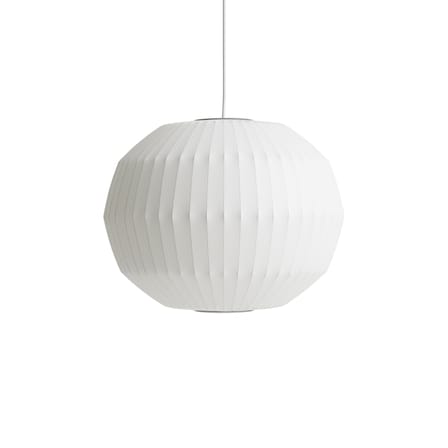 Suspension Bubble Angled Sphere tissu blanc / Medium - Ø 49,5 x H 38,5 cm - Hay