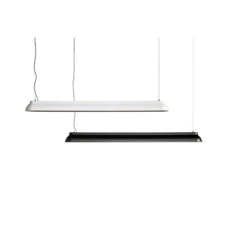 Suspension PC Linear métal noir / LED - L 120 cm - Hay