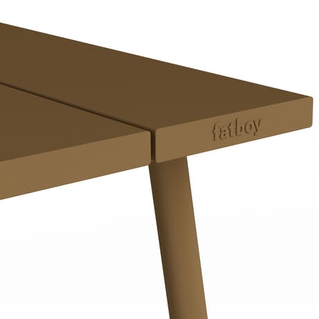 Table rectangulaire Fred's métal marron / 170 x 90 cm - 6 personnes - Fatboy