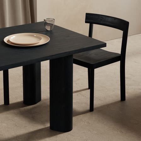 Table rectangulaire Galta Forte bois noir / 240 x 90 cm - KANN DESIGN