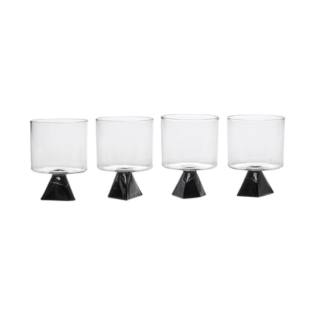 Set de 4 verres à vin Silos noir - Serax